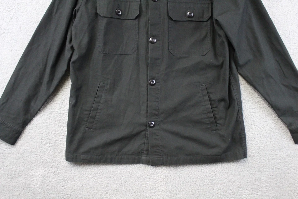 Camisa OBEY Negra Estilo Fatiga Militar Abotonada Para Hombre Talla Grande Foto 4 de 4