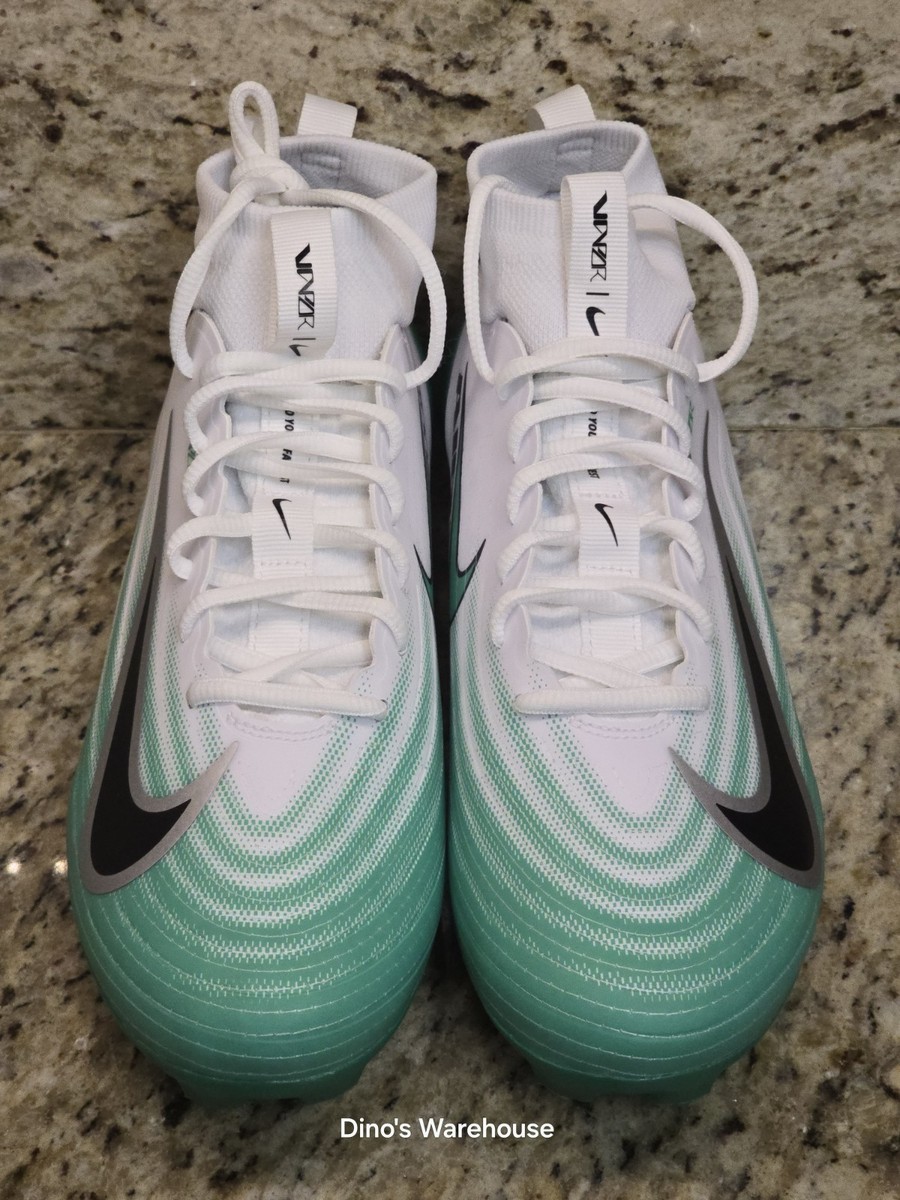 NEW Nike Air Zoom Vapor Pro 1 Football Cleats HM8850-100 Size 8.5 White Green s-l400.jpg main image 4