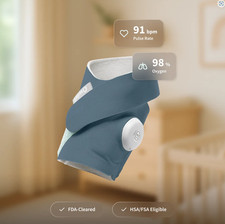 Owlet Dream Sock Baby Monitor BM06N67MCJ Bluetooth WiFi Oxygen Heart Rate