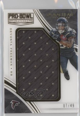 2016 Panini Immaculate Pro Bowl Swatches 7/49 Devonta Freeman #DF 0t1