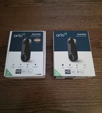 2 Arlo AVD1001 Security Doorbell Cameras Great VALUE 