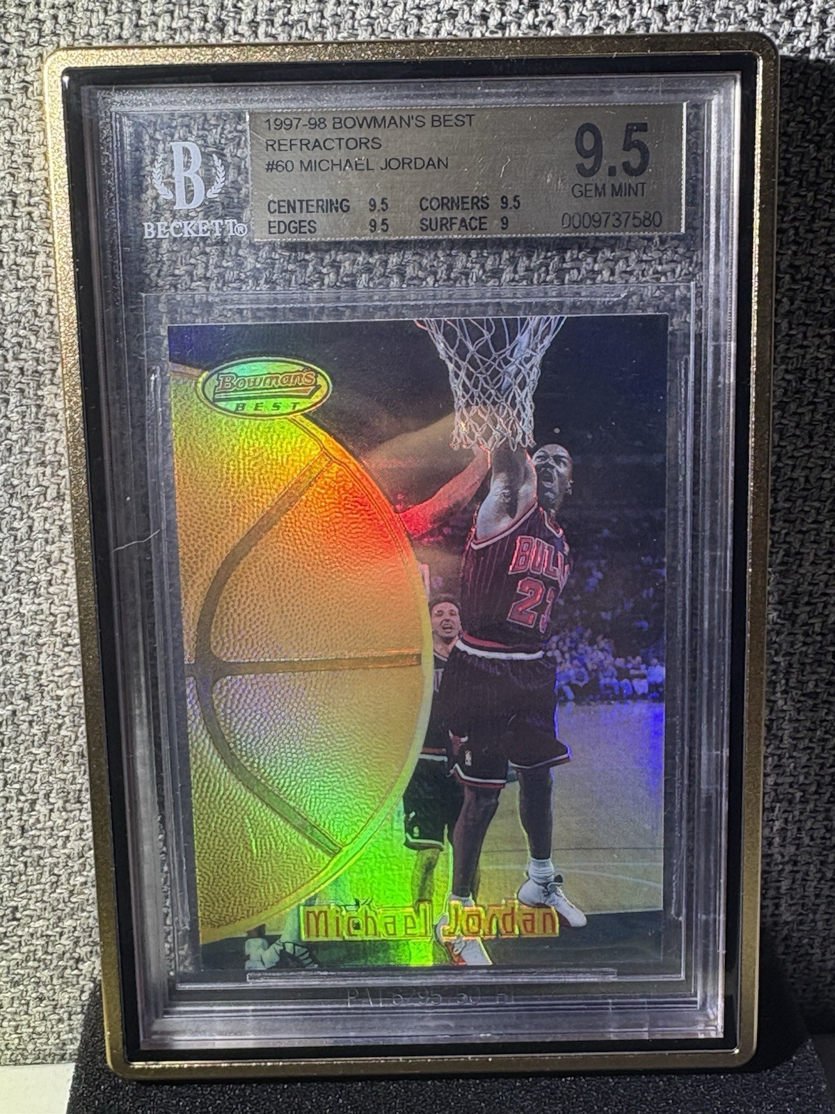 1997-98 Bowman's Best Refractors Michael Jordan #60 BGS 9.5