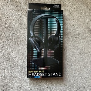 Universal Desk Headset Hanger Stand Desktop Holder for All Headphones Black