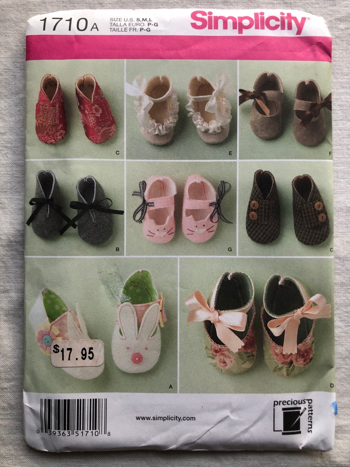 Patterns Foot Size 4" To 4-3/4" - Choose Pattern