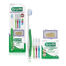 GUM Orthodontic Kit   Features Toothbrush, 3 1 Set, Multi