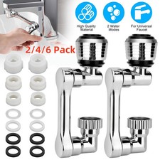 2/4/6 Universal 1080 Swivel Extension Faucet Aerator Rotate Robotic Arm Extend