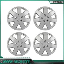 Silver 16 Inch Set Of 4 Wheel Covers Snap On Full Hub Caps Fit R16 Tire Rim