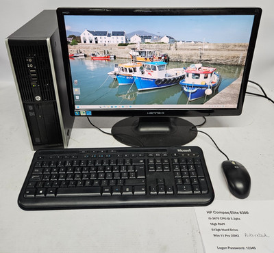 HP Compaq Elite 8300 Desktop PC, Win 11, Intel i5-3470 3,2GHz 16GB RAM 512GB SSD