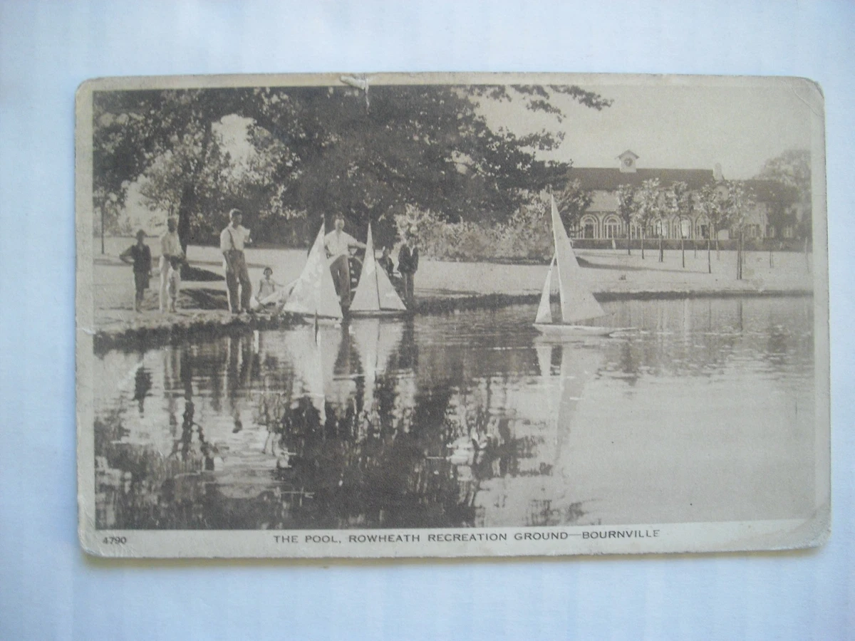 Carte postale ancienne Sutton Park West Midlands Wyndley bateau piscine