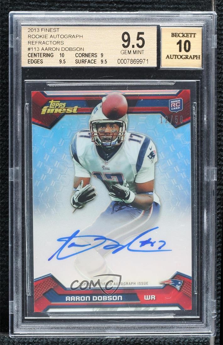 Aaron Dobson Topps Platinum Rookie Patch Autograph Refractors #ARPAD Base