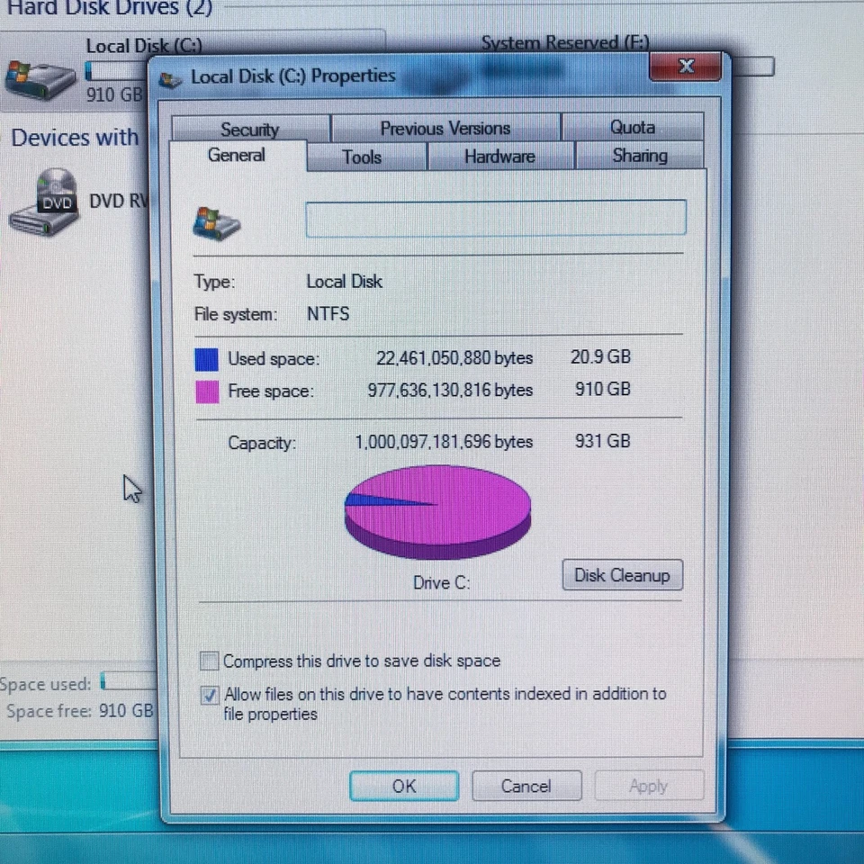 DELL OPTIPLEX 380 SFF Core 2 Duo 2.93GHz 8GB RAM 1TB HDD (Windows 7 Pro 64-Bit) - Image 3 of 4