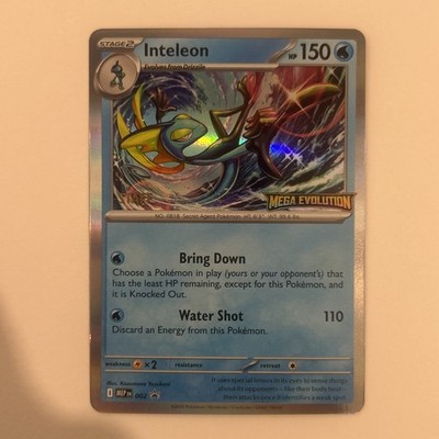 Inteleon [Staff] Prerelease 002 Me: Mega Evolution Promo Holo, NM