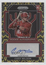 2022 Panini Prizm Rookie Auto Snakeskin Prizm 11/35 Cody Wilson #RA-CY Auto tj1