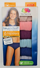 Women's Fruit of the Loom HIPSTER Panties SOFT MODAL Size 6 Medium Pack of 6