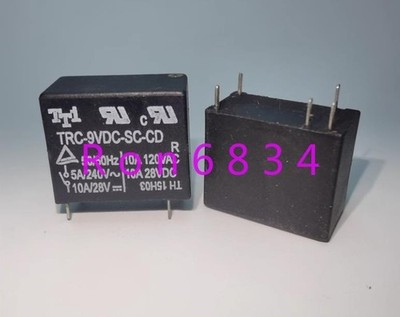 5pcs used   TRC-9VDC-SC-CD relay *uq