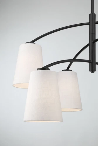 Minka Lavery Headington 6 Light Chandelier, Coal - Picture 6 of 6