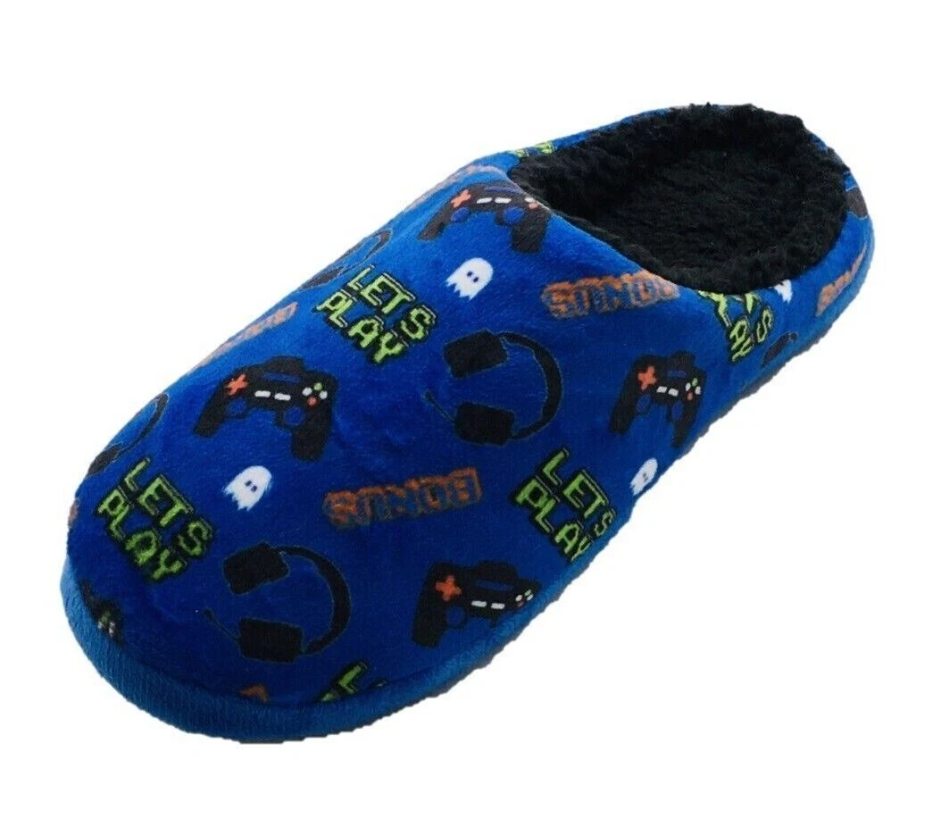 Kids blue slippers store