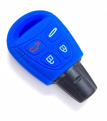 Schlüssel Hülle für Saab 9-3 9-5 93 95 2003 - 2009 Silikon Hülle Fernbedienung 4 Tasten Schlüsselanhänger 1