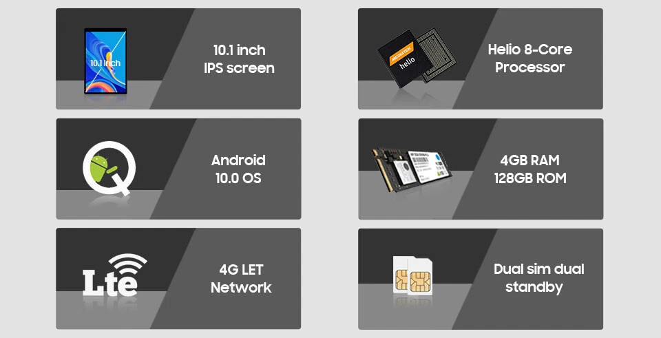 CHUWI HiPad X/Plus Tablet/Laptop 2 in 1 Android 11 PC MTK Octa Core 6/8+128GB PC - Image 4 of 4