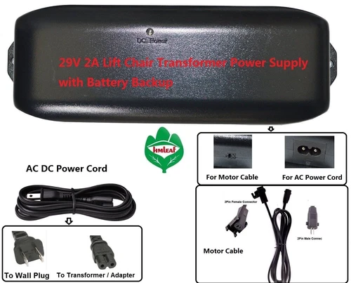pride Lift chair recliner transformer power supply w battery backup okin,limoss