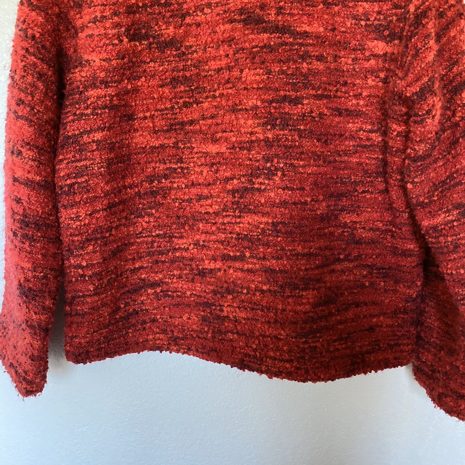 Chico's Design Multi-Red Open Front Poly/Wool/Acr… - image 10