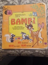 WALT DISNEY'S 'BAMBI ' READ BY JANE AUBREY VINYL EP 1967