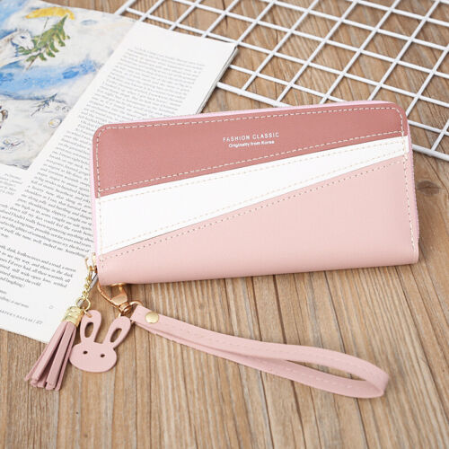 Große Kapazität Damen Geldbörse Leder Geldbörse Clutch Kalbsleder Ausweisetui Handtasche - Bild 7 von 17