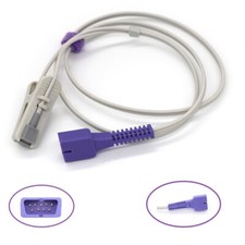 5Pc Blood oxygen probe Suitable to 9pin Oximeter SpO2 Sensor Adult Ear Clip