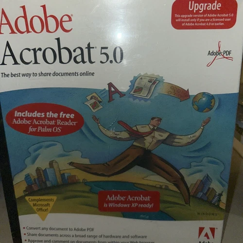 Adobe Acrobat 5.0 - Upgrade brand new and sealed in plastic
