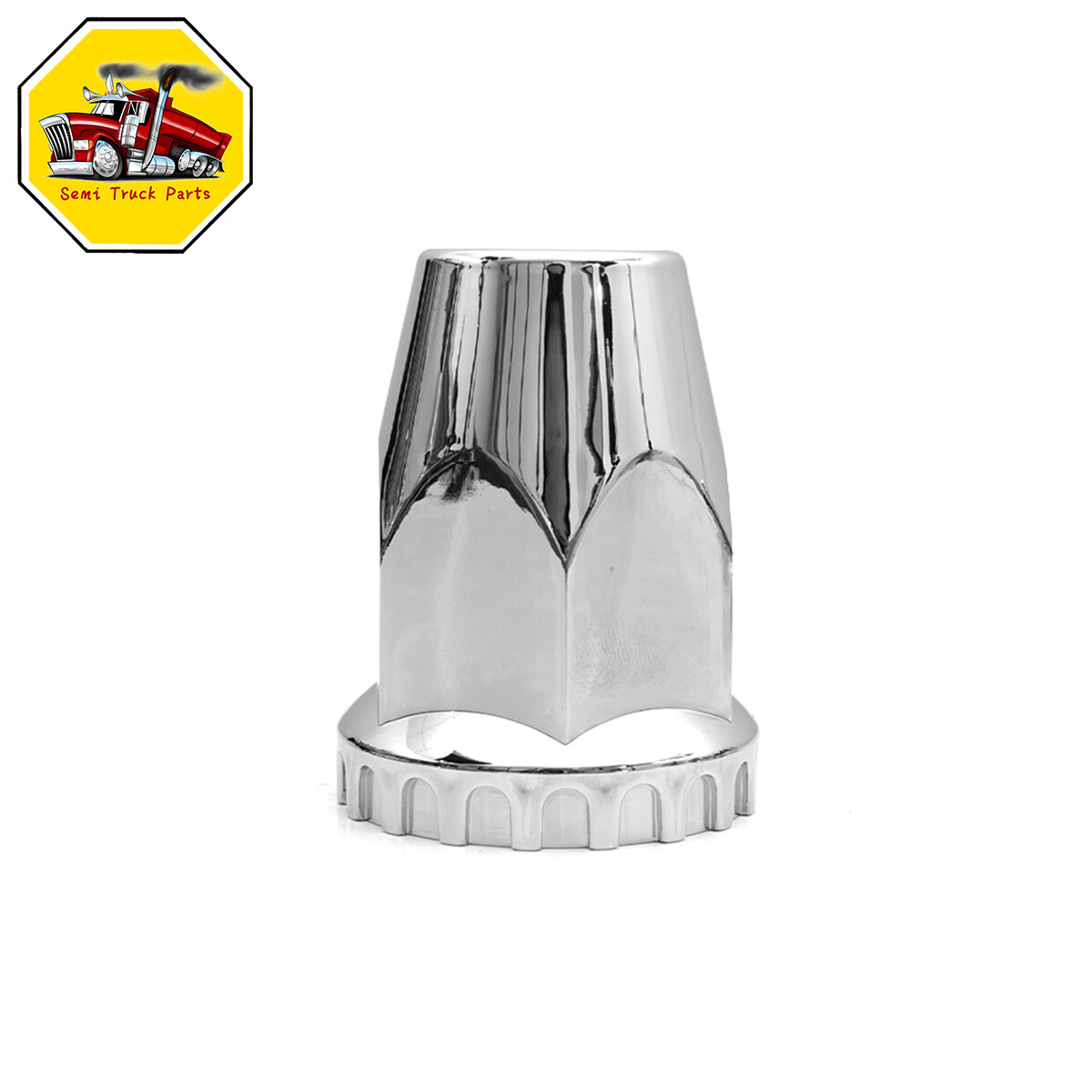 33mm Lug Nut Covers Chrome Push On Semi Truck Peterbilt Kenworth Pack of 20 eBay