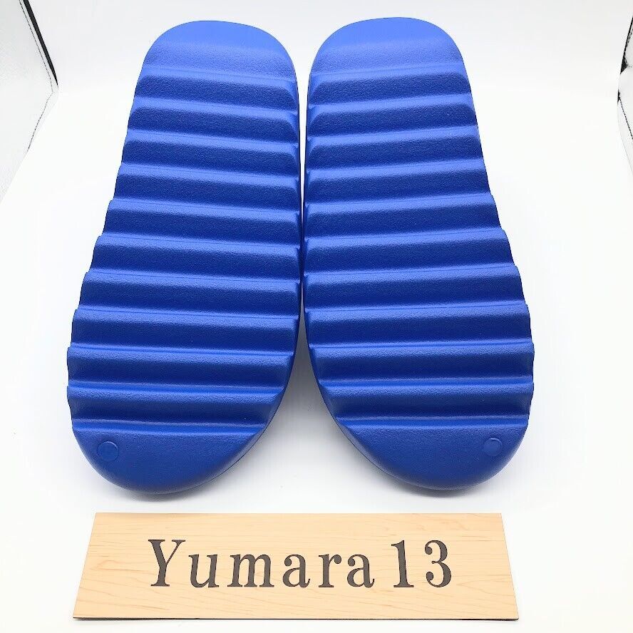 royal blue yeezy slides
