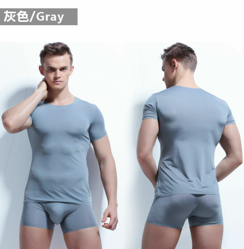 Icker Sea Duotone Matching T Shirt & Boxer Brief Set Pink/White COR-16-06