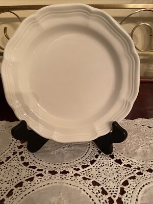 Mikasa French Countryside Salad/Dessert Plates, White, 8”-Inch