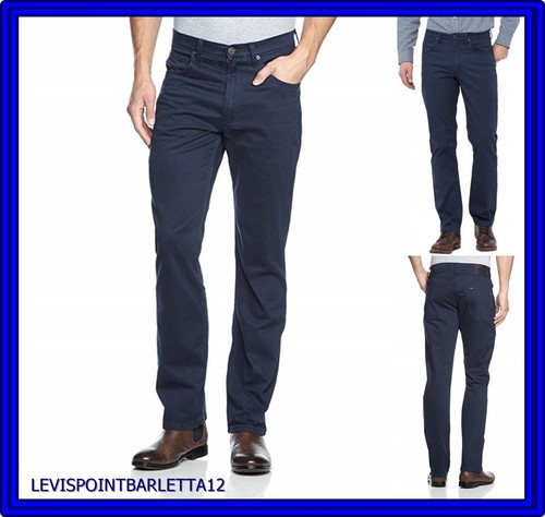 Pantaloni jeans lee brooklyn uomo cotone estivo regular fit dritto vita  alta blu | eBay