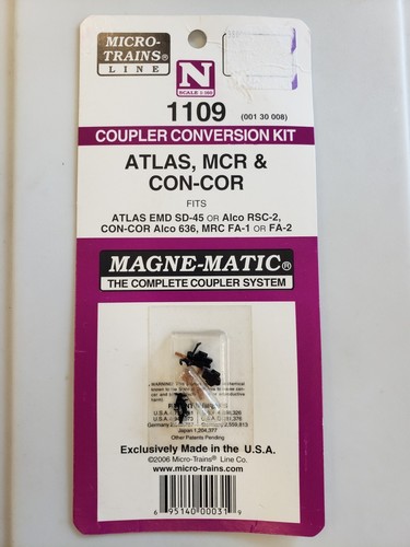 Kit de conversión de acoplador N Micro Trains 001 30 008 1109 ATLAS CONCOR MRC | Zustand: New