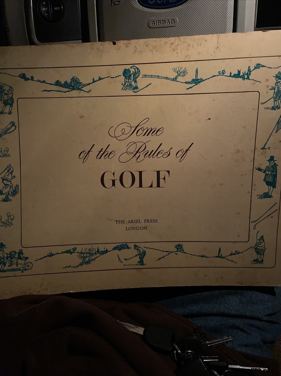 洋書 SOME OF THE RULES OF GOLF 1966 Some of the Rules of Golf The Ariel Press London