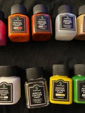 14 Original Colors Acrylic Leather Paint Kit for Shoes, Sneaker, Couches, Bags