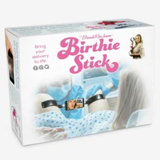 BIRTHIE STICK - Prank Fake Funny PARODY Baby Shower Joke Gift Box iphone