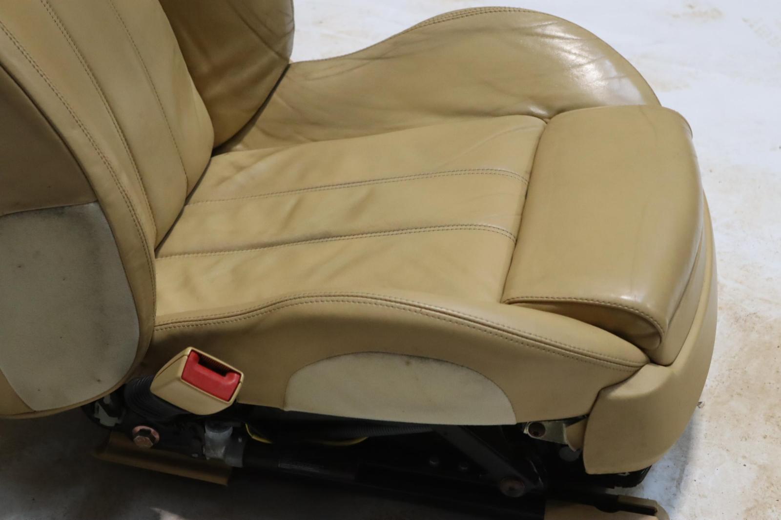 2003-2011 BENTLEY CONTINENTAL GT FRONT LEFT DRIVER SEAT TAN LEATHER OEM