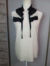 Banana Republic Small Classic Business Ruffle Casual Occasion Sleeveless Top