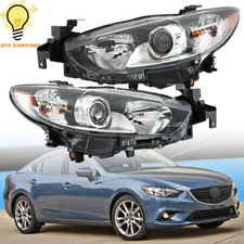 Left&Right Side Headlights Headlmaps Assembly For Mazda 6 2014-2016 2017 Halogen