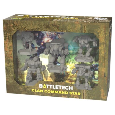 BattleTech: Clan Command Star Pack Unpainted Miniatures Set (5) CAT35720