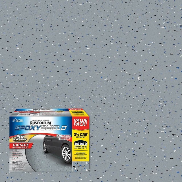 Rust-Oleum 301355 2.5 Car Epoxy Shield Garage Floor Kit - Gray Gloss for sale online | eBay