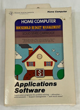 Household Budget Mgt. Texas Instruments TI-99 Home Computer Cartridge 1982 MIB 