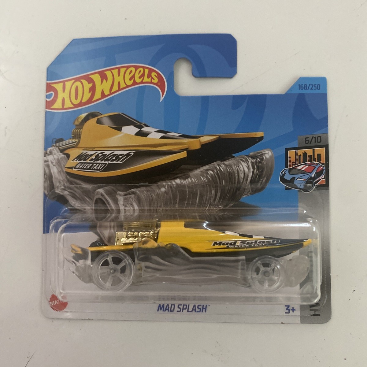 Hot Wheels Mad Splash HW Metro – 1/64 Scale Die-Cast Car, Yellow, 168/250 In Series - View #2