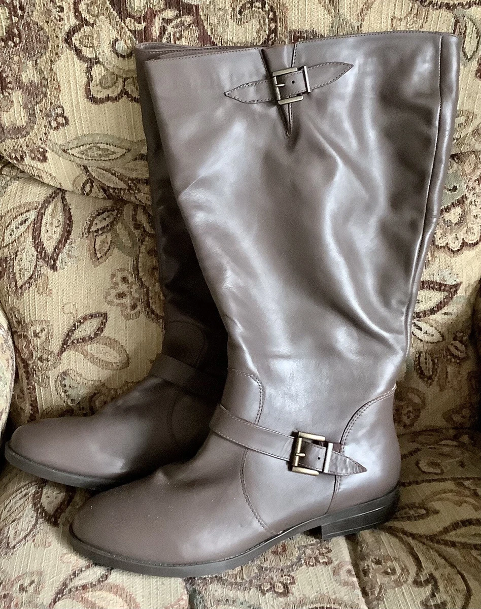 Womens extra sales wide calf boots