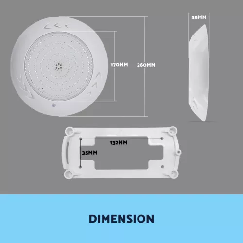 55W Resin Filled Underwater Swimming Pool Light LED RGB with Remote Controller - Picture 2 of 12
