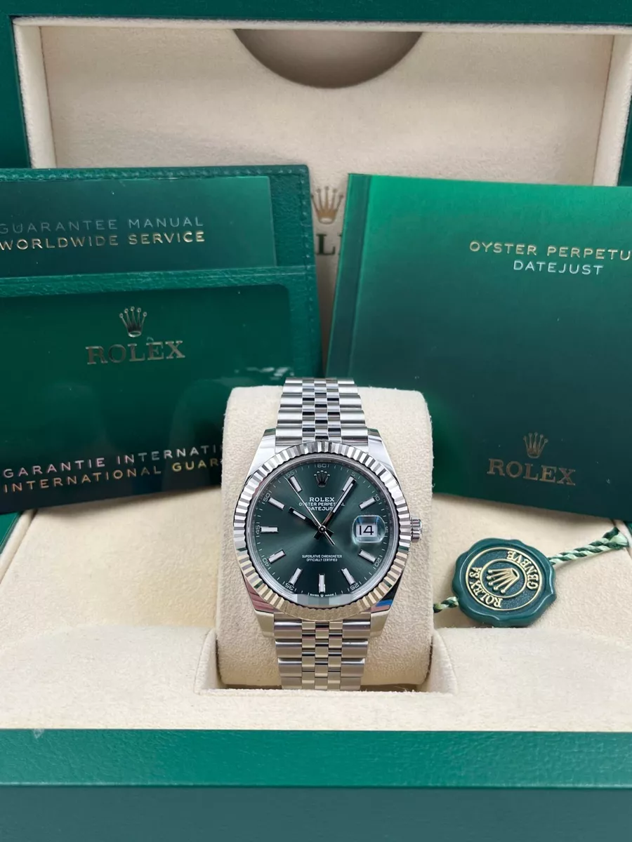 Rolex mint green face sale