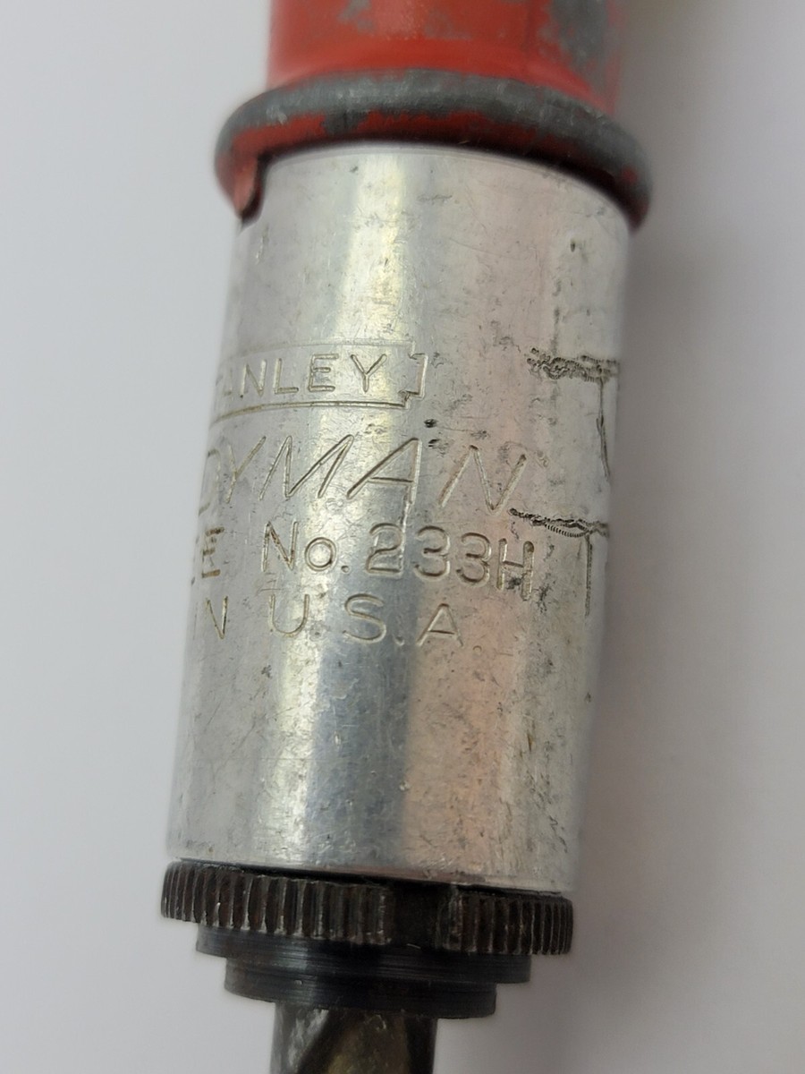 Vintage STANLEY Yankee Handyman Push Drill Screwdriver No. 233H