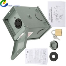 30 Amp Generator Power Outlet Box 4 Prong 125/250 V NEMA L14-30R